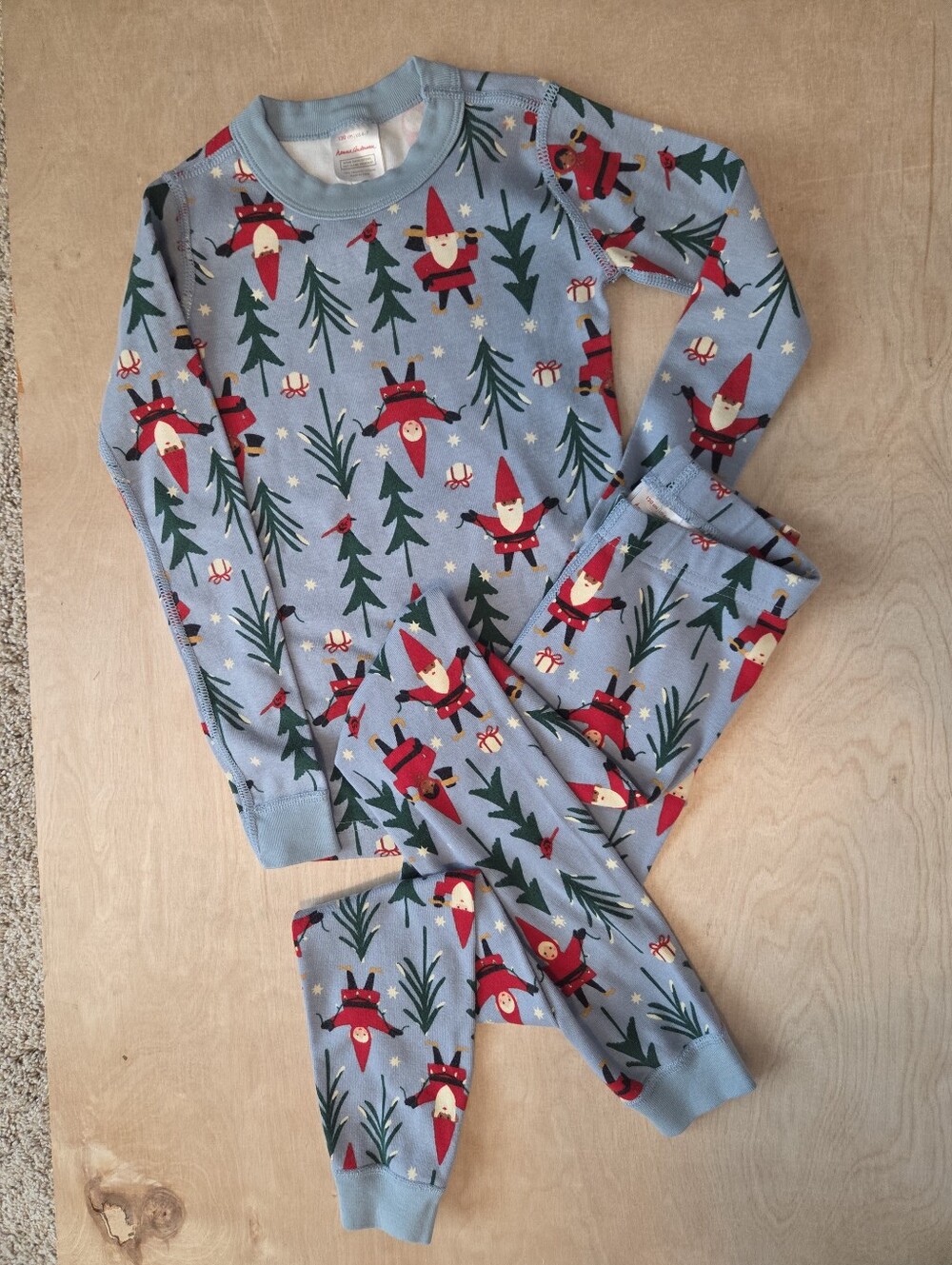 Hanna Andersson Gnome Holiday Harvest Pajama Set Size 6-7